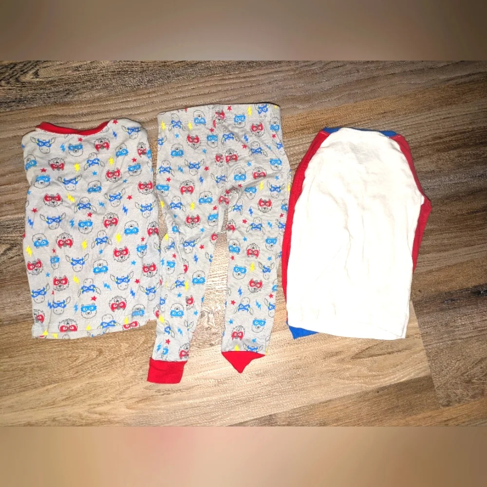 Members‎ Mark Superhero Pajamas Size 3T Set 3 Piece